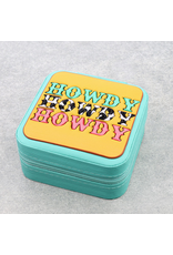 JEWELRY BOX TRAVEL SQUARE LEATHER