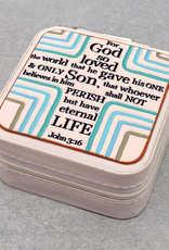 JEWELRY BOX TRAVEL SQUARE LEATHER