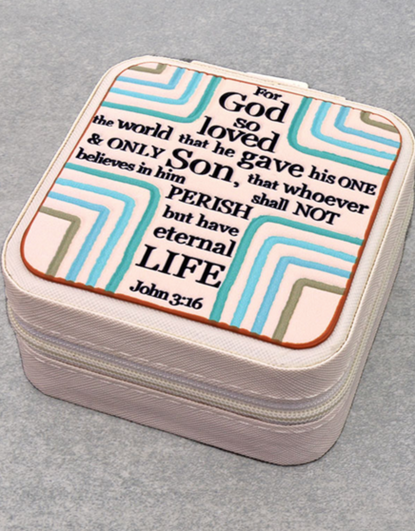 JEWELRY BOX TRAVEL SQUARE LEATHER