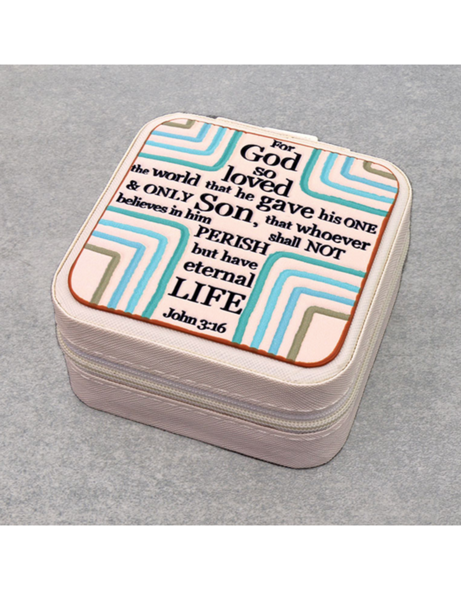 JEWELRY BOX TRAVEL SQUARE LEATHER