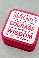 JEWELRY BOX TRAVEL SQUARE LEATHER