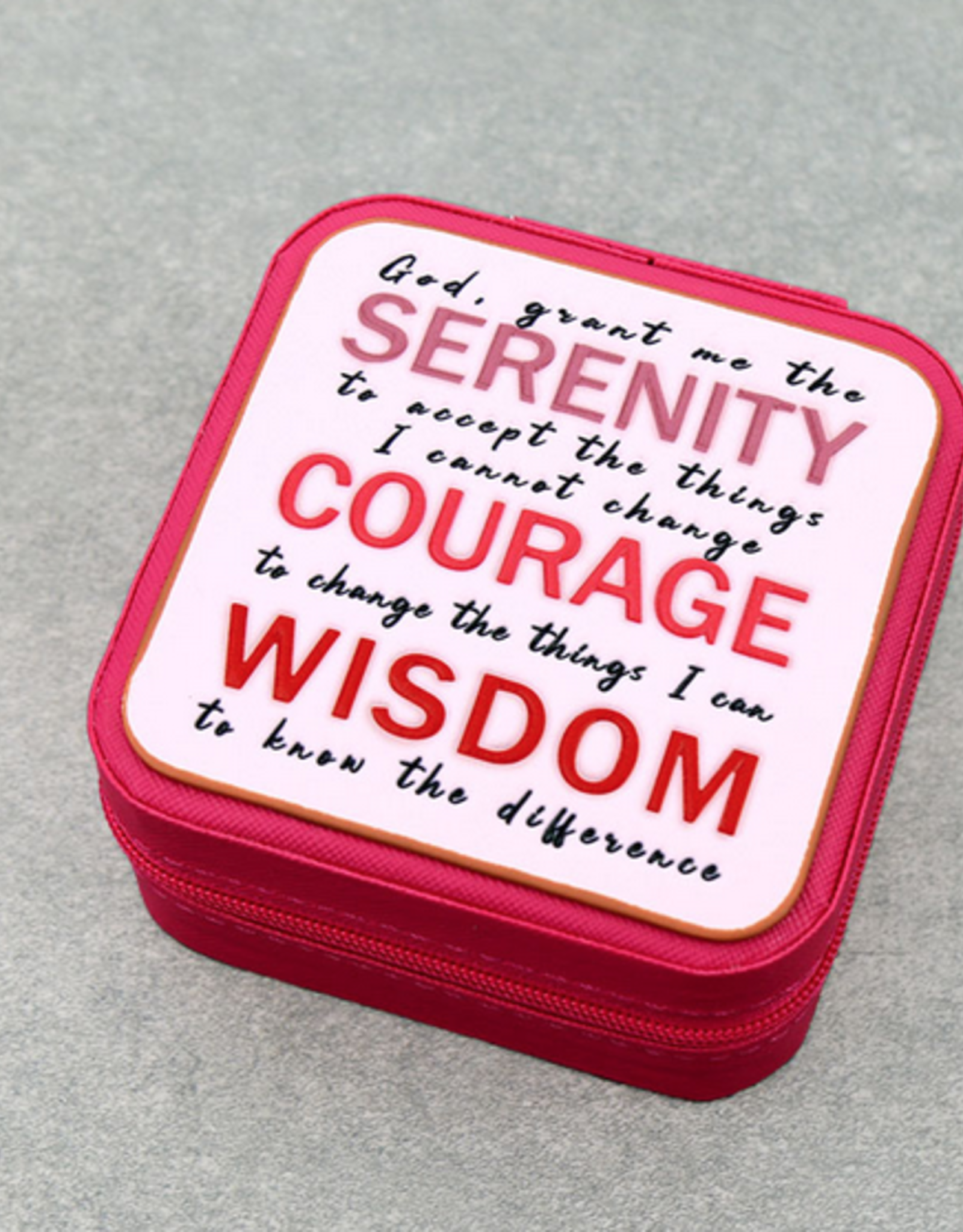 JEWELRY BOX TRAVEL SQUARE LEATHER