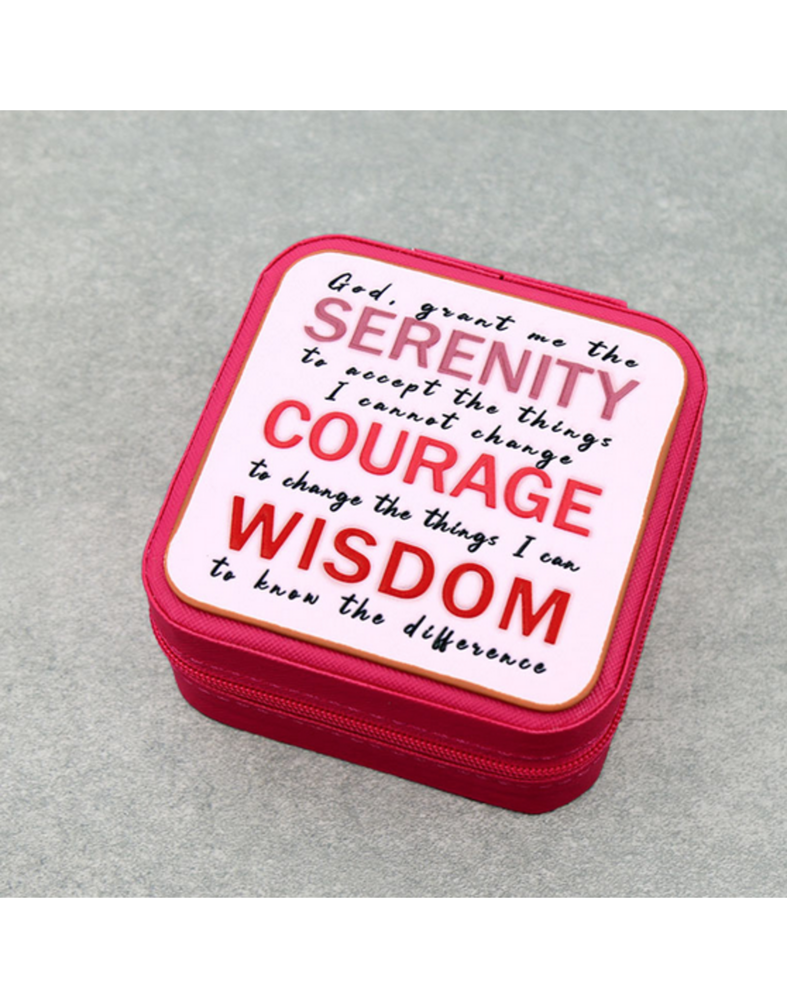 JEWELRY BOX TRAVEL SQUARE LEATHER