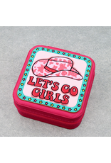 JEWELRY BOX TRAVEL SQUARE LEATHER