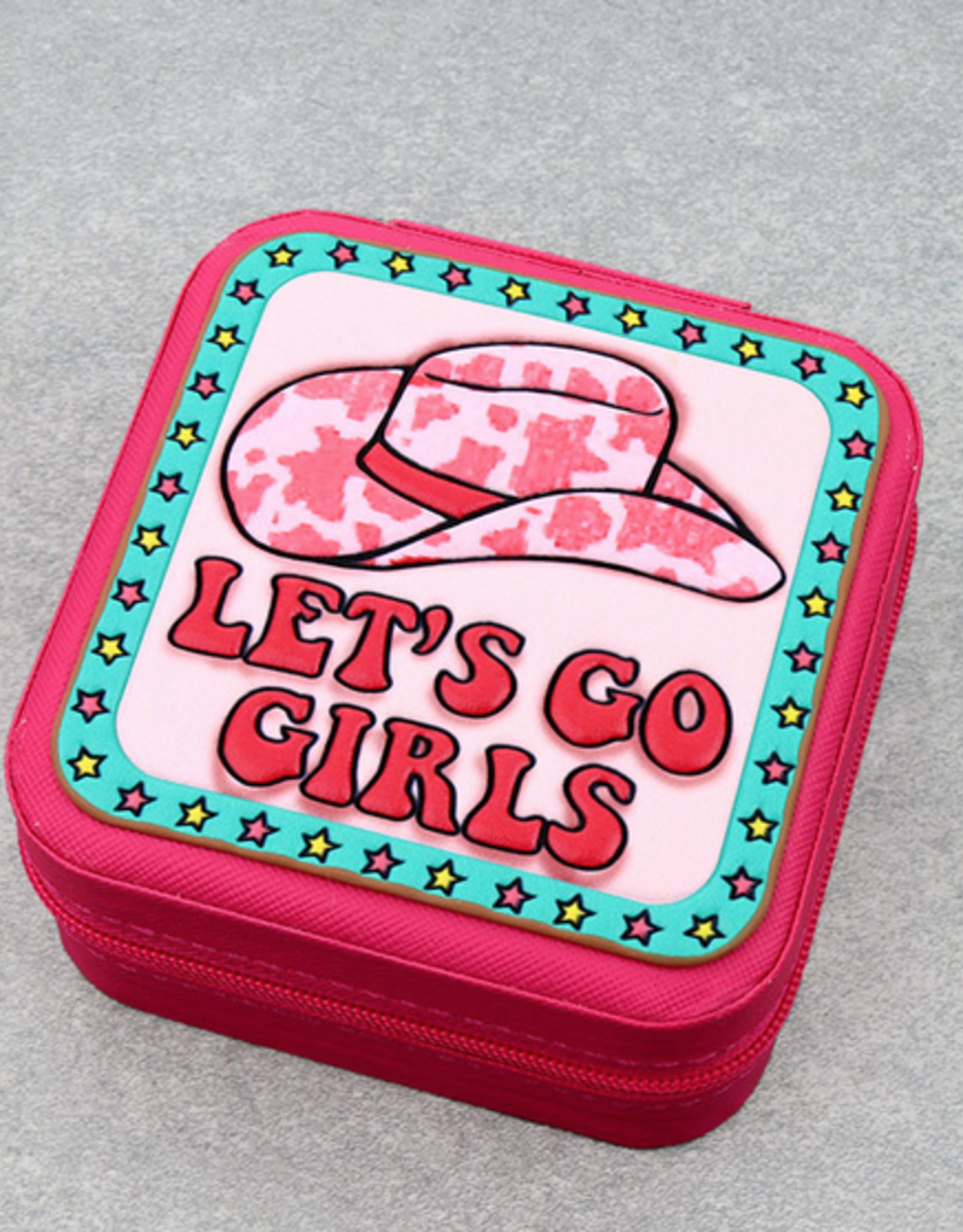 JEWELRY BOX TRAVEL SQUARE LEATHER