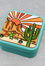 JEWELRY BOX TRAVEL SQUARE LEATHER