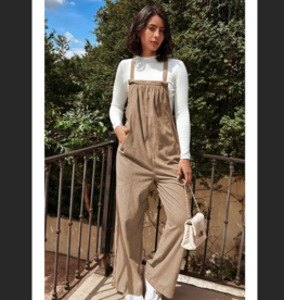 OVERALLS WMS CORDUROY BROWN