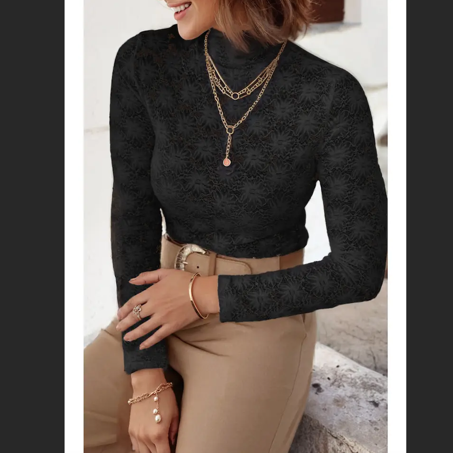 shirt-wms-high-neck-floral-