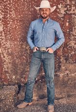 SHIRT MENS WRANGLER BLUE COJO LINE
