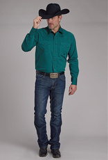 ROPER SHIRT MENS ROPER TEAL LS BUTTON UP