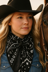 RODEO DRIVE WILD RAG SILK BANDANNA PRINT