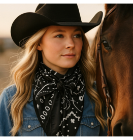 RODEO DRIVE WILD RAG SILK BANDANNA PRINT