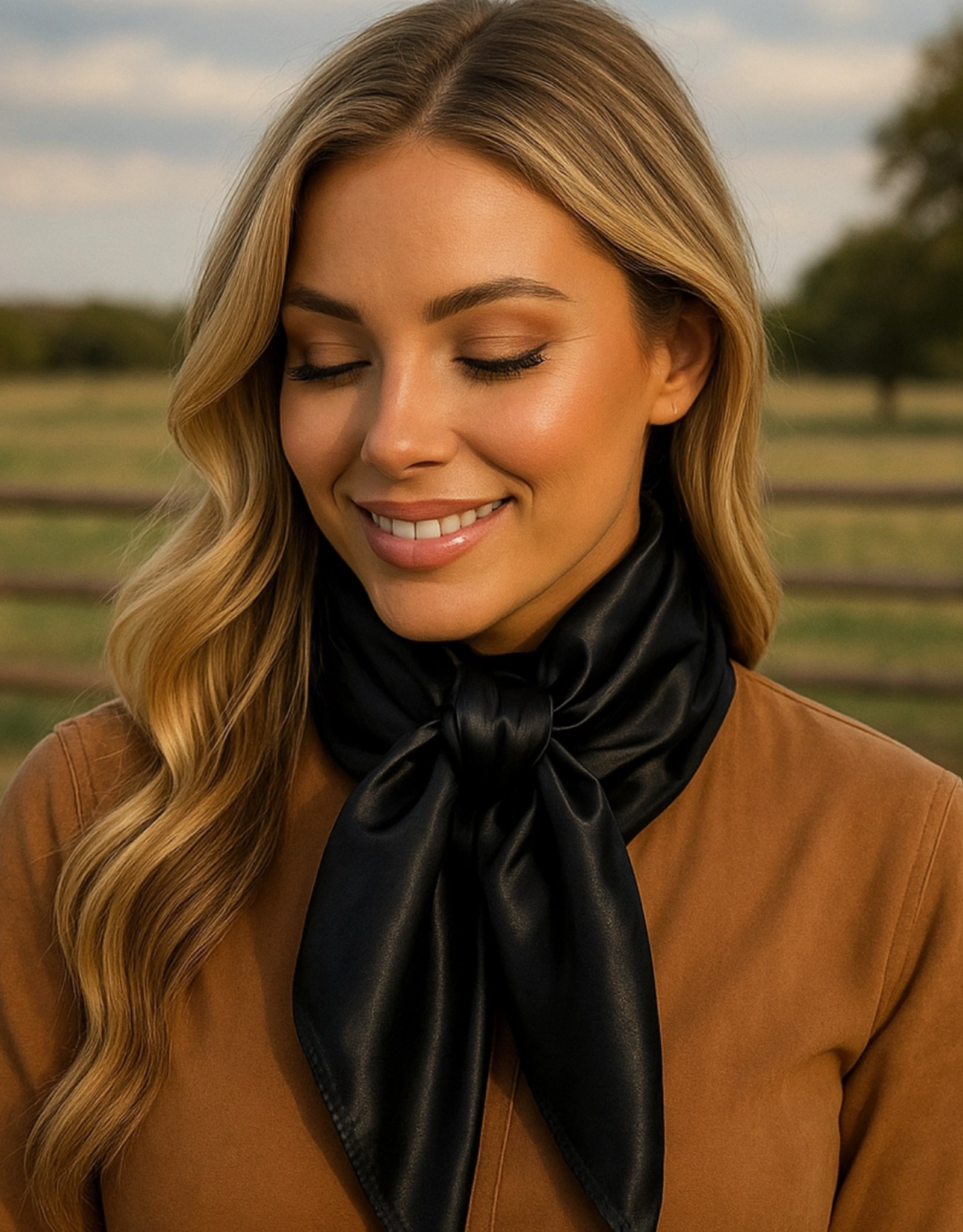 RODEO DRIVE WILD RAG SILK SOLID COLORS