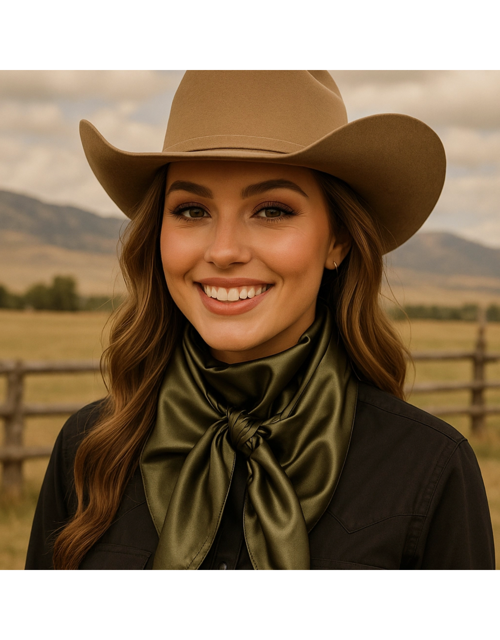 RODEO DRIVE WILD RAG SILK SOLID COLORS