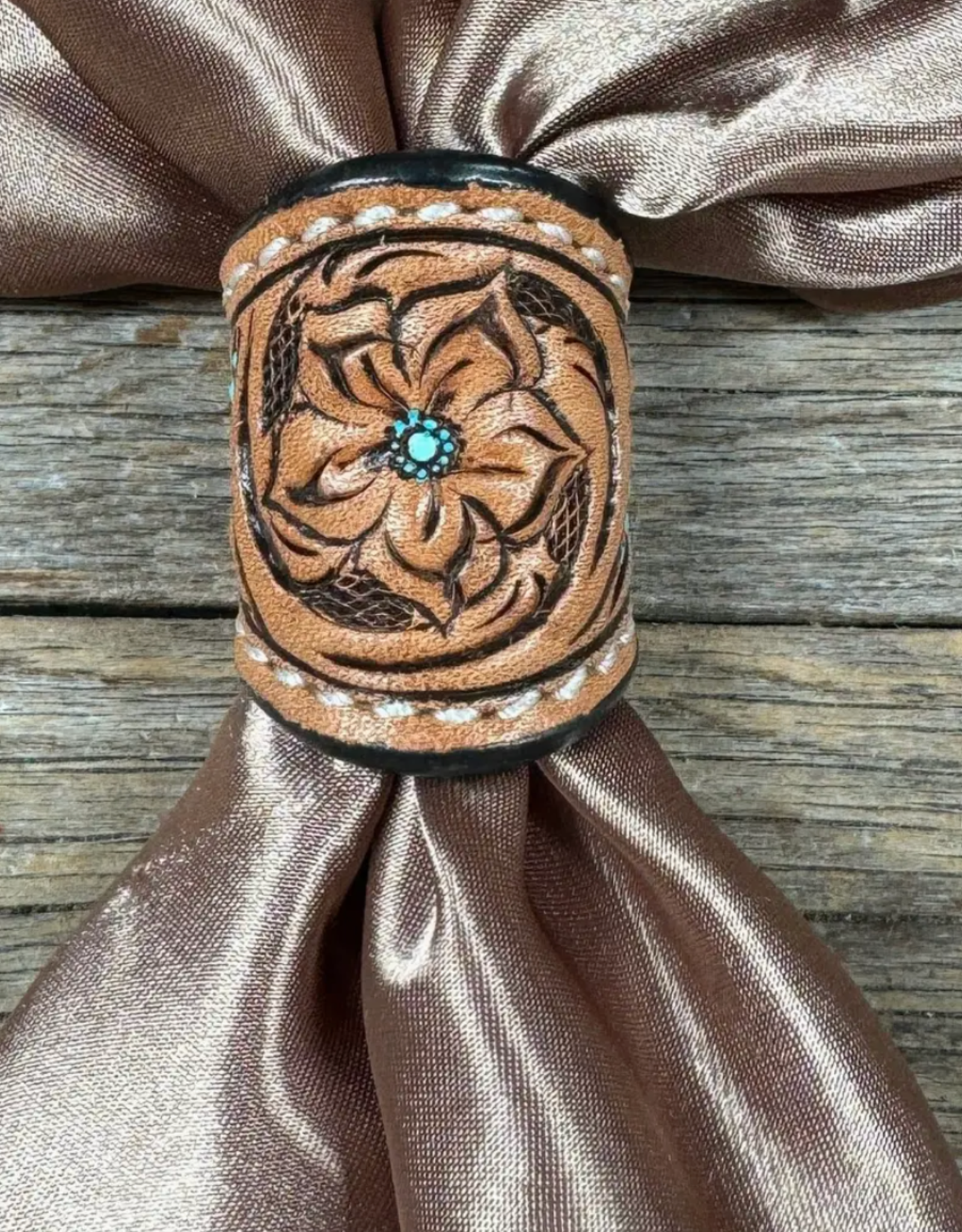 RODEO DRIVE WILD RAG SLIDES LEATHER