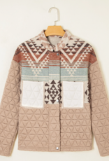 FAIRE JACKET WMS WESTERN QUILTED PATCHWORK AZTEC