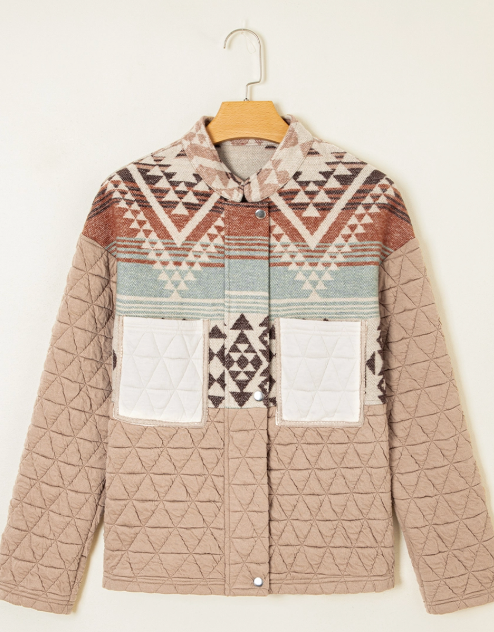 FAIRE JACKET WMS WESTERN QUILTED PATCHWORK AZTEC