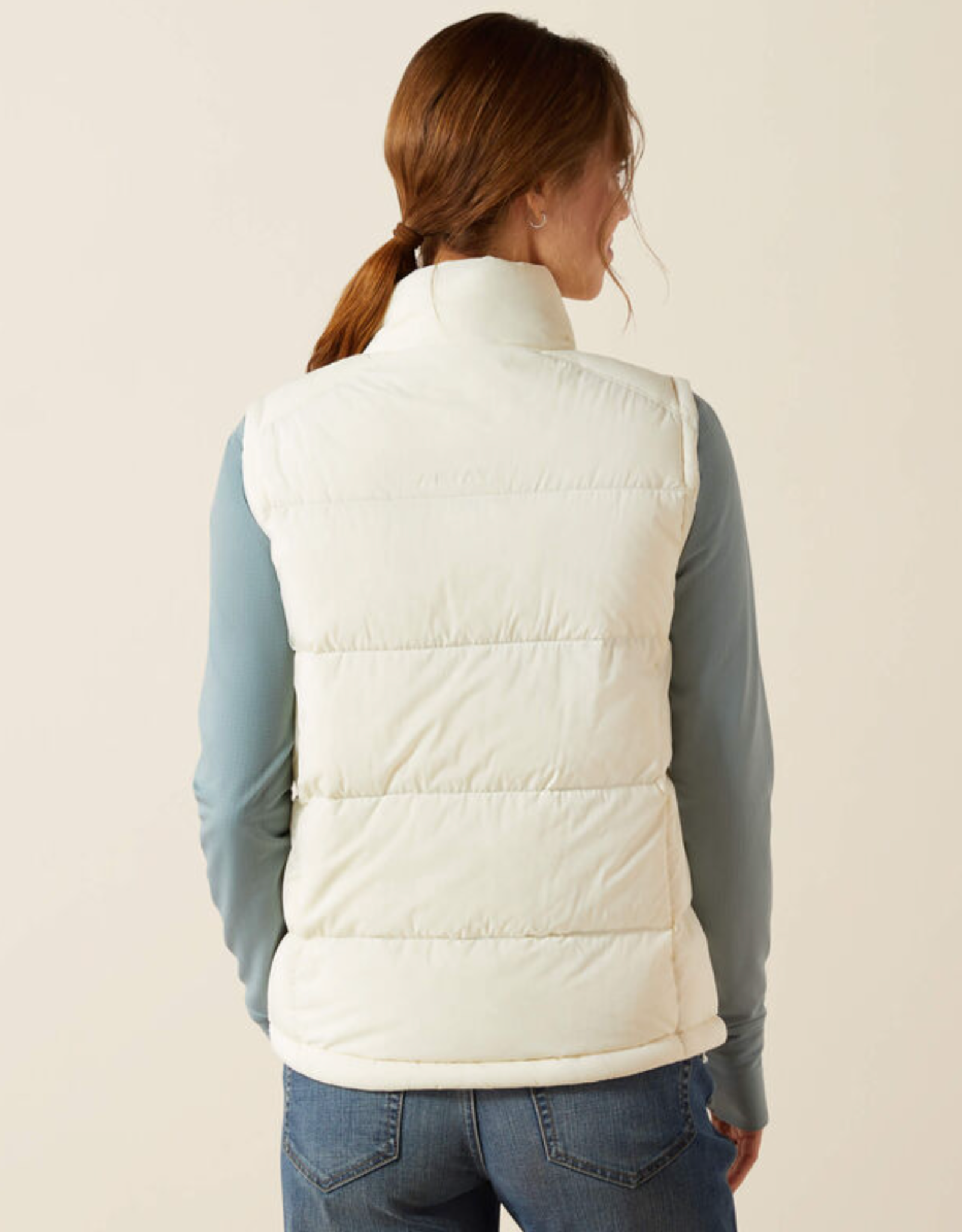 ARIAT VEST WMS DOWN STAR WHITE