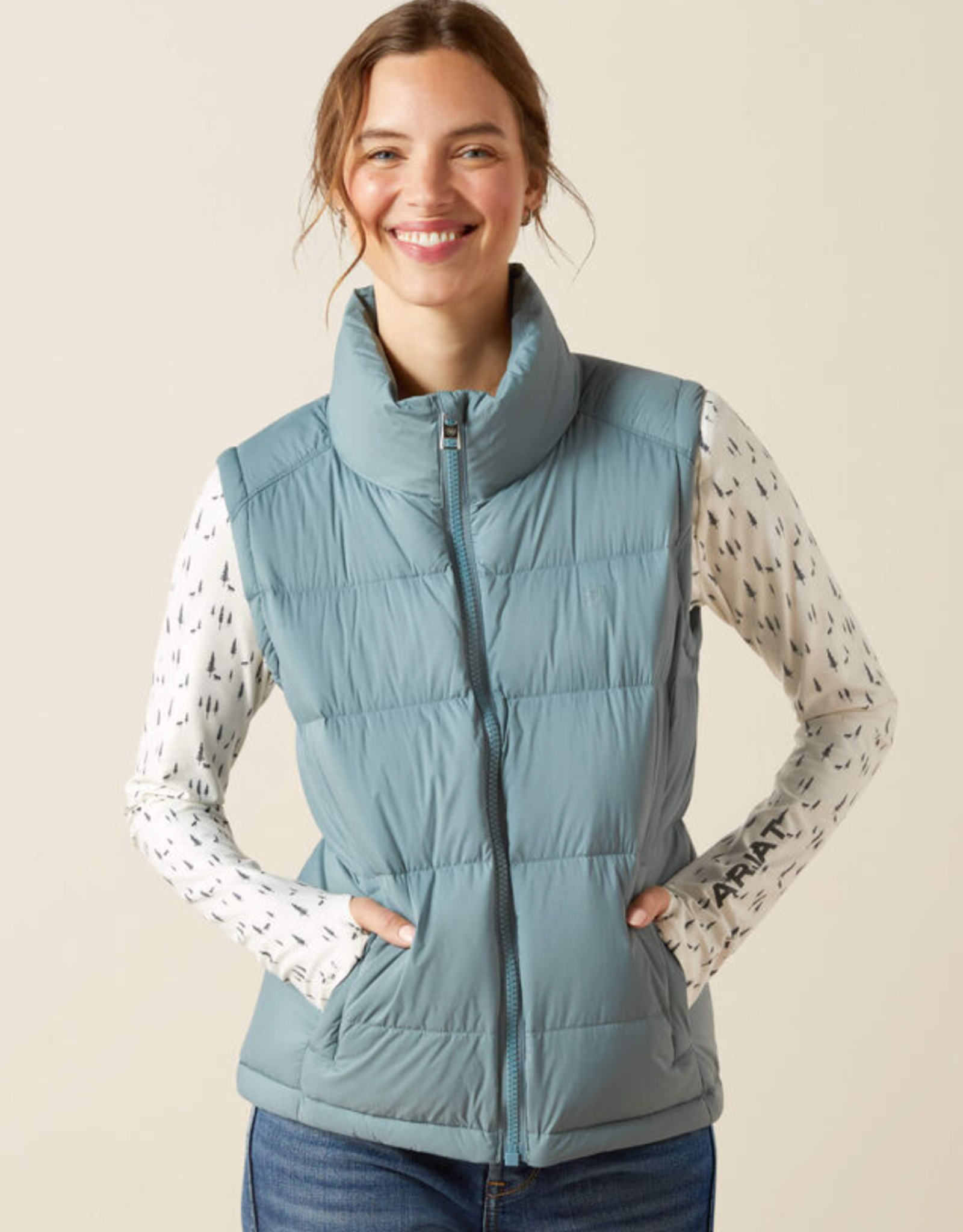 ARIAT VEST WMS ARIAT DOWN ULTRAPUFF STEEL SAGE