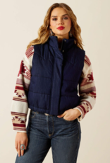 ARIAT VEST WMS DENIM WESTERN SWIRLS