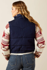 ARIAT VEST WMS DENIM WESTERN SWIRLS