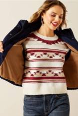 ARIAT VEST WMS DENIM WESTERN SWIRLS