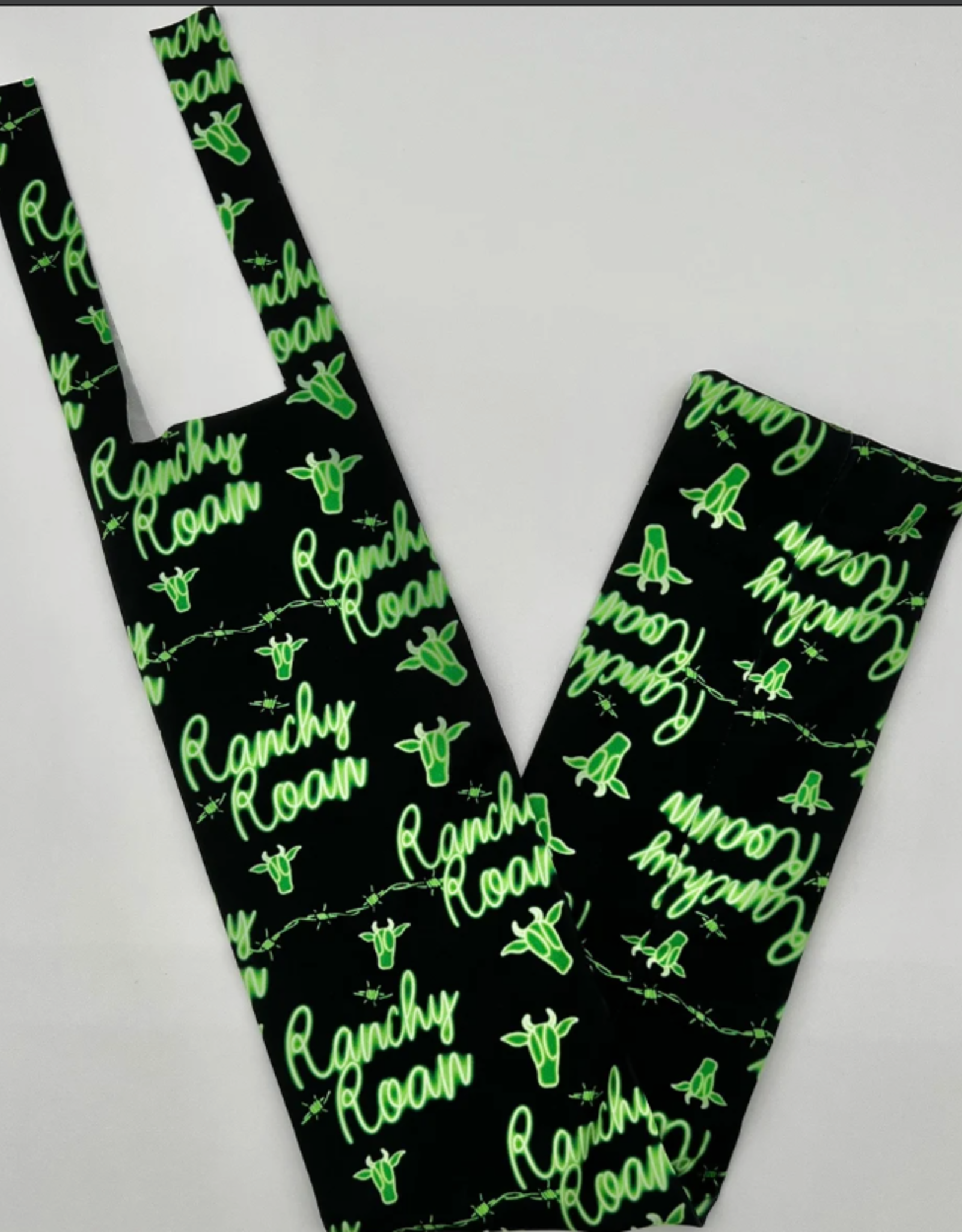 TAIL BAG SPANDEX BLACK GREEN RANCHY ROAN