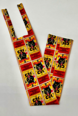 TAIL BAG SPANDEX RED YELLOW BLACK CAT FIRECRACKER