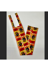 TAIL BAG SPANDEX RED YELLOW BLACK CAT FIRECRACKER