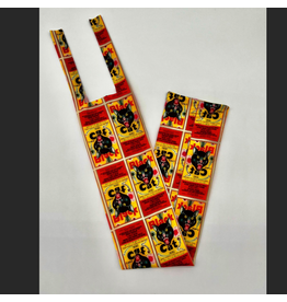 TAIL BAG SPANDEX RED YELLOW BLACK CAT FIRECRACKER