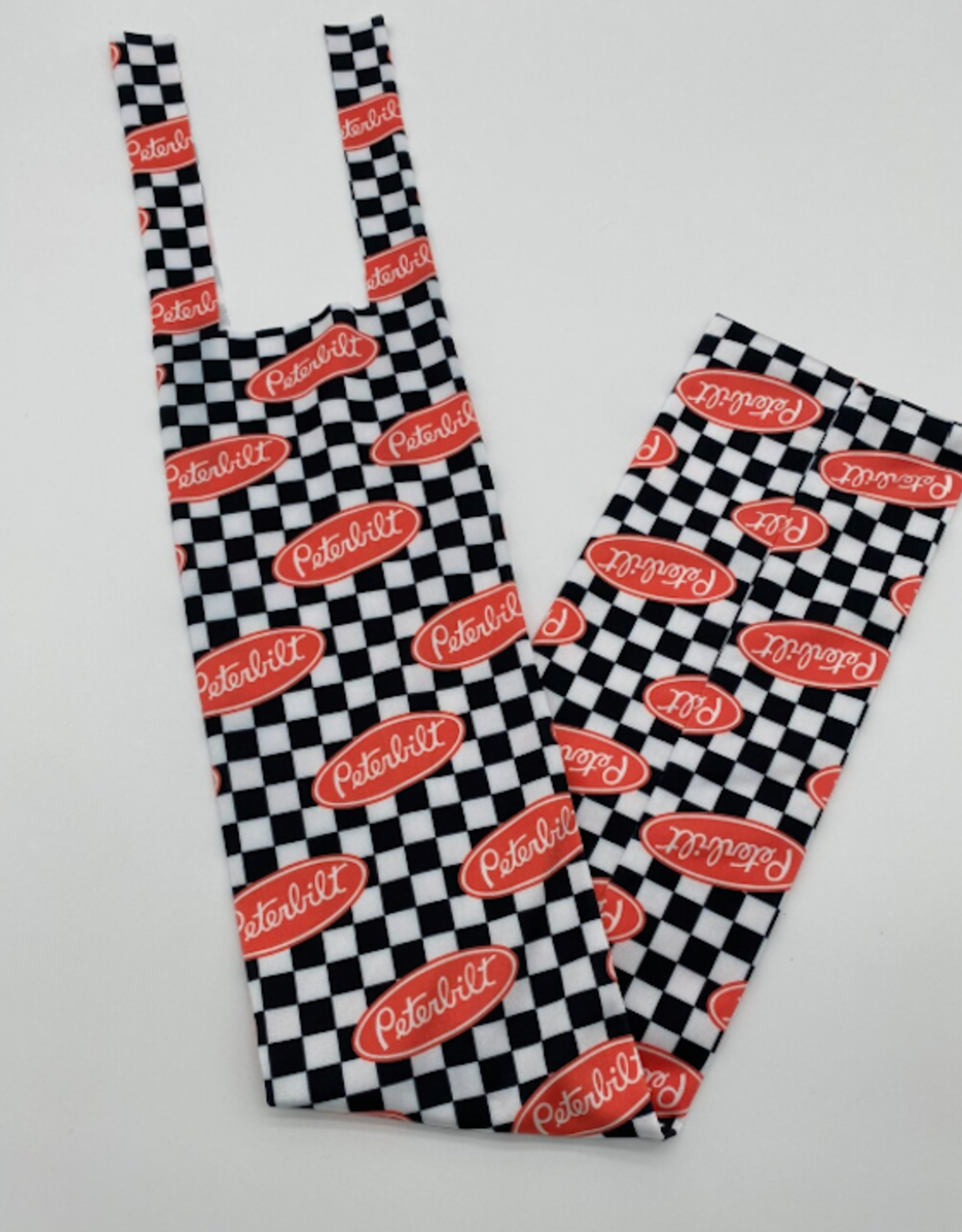 TAIL BAG SPANDEX CHECKERED PRINT PETERBILT LOGO