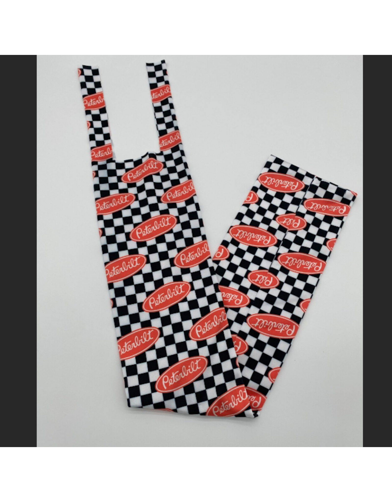 TAIL BAG SPANDEX CHECKERED PRINT PETERBILT LOGO