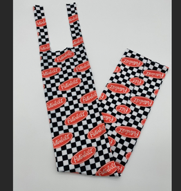 TAIL BAG SPANDEX CHECKERED PRINT PETERBILT LOGO