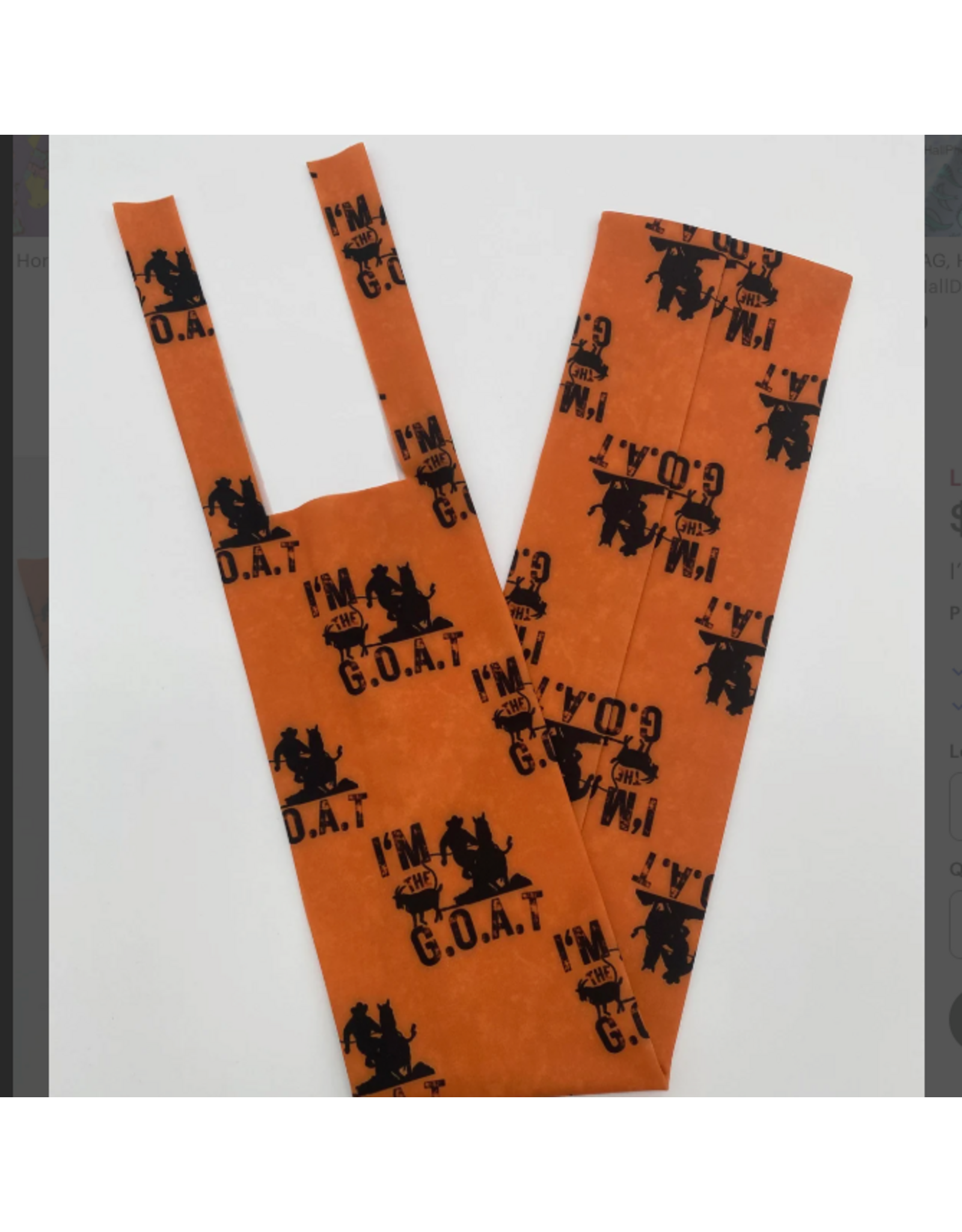 TAIL BAG SPANDEX BURNT ORANGE IM THE GOAT