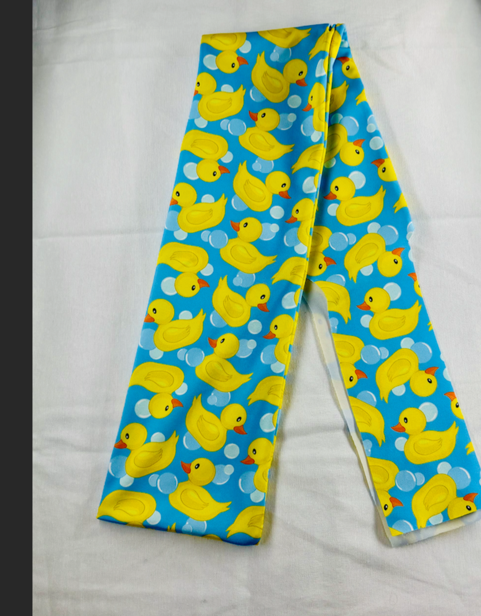 TAIL BAG SPANDEX BLUE RUBBER DUCKY