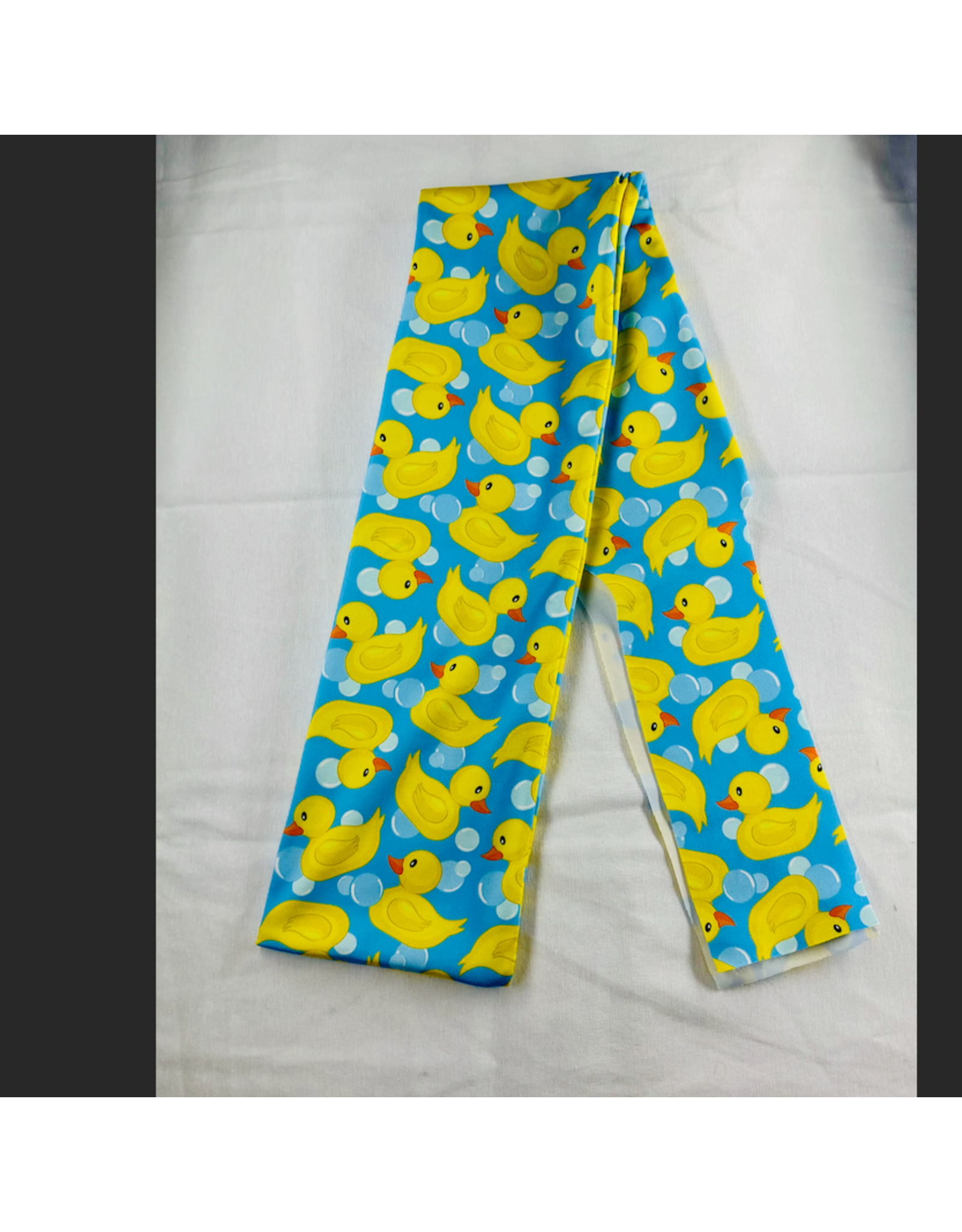 TAIL BAG SPANDEX BLUE RUBBER DUCKY