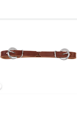 CURB STRAP FLAT LEATHER SUNSET