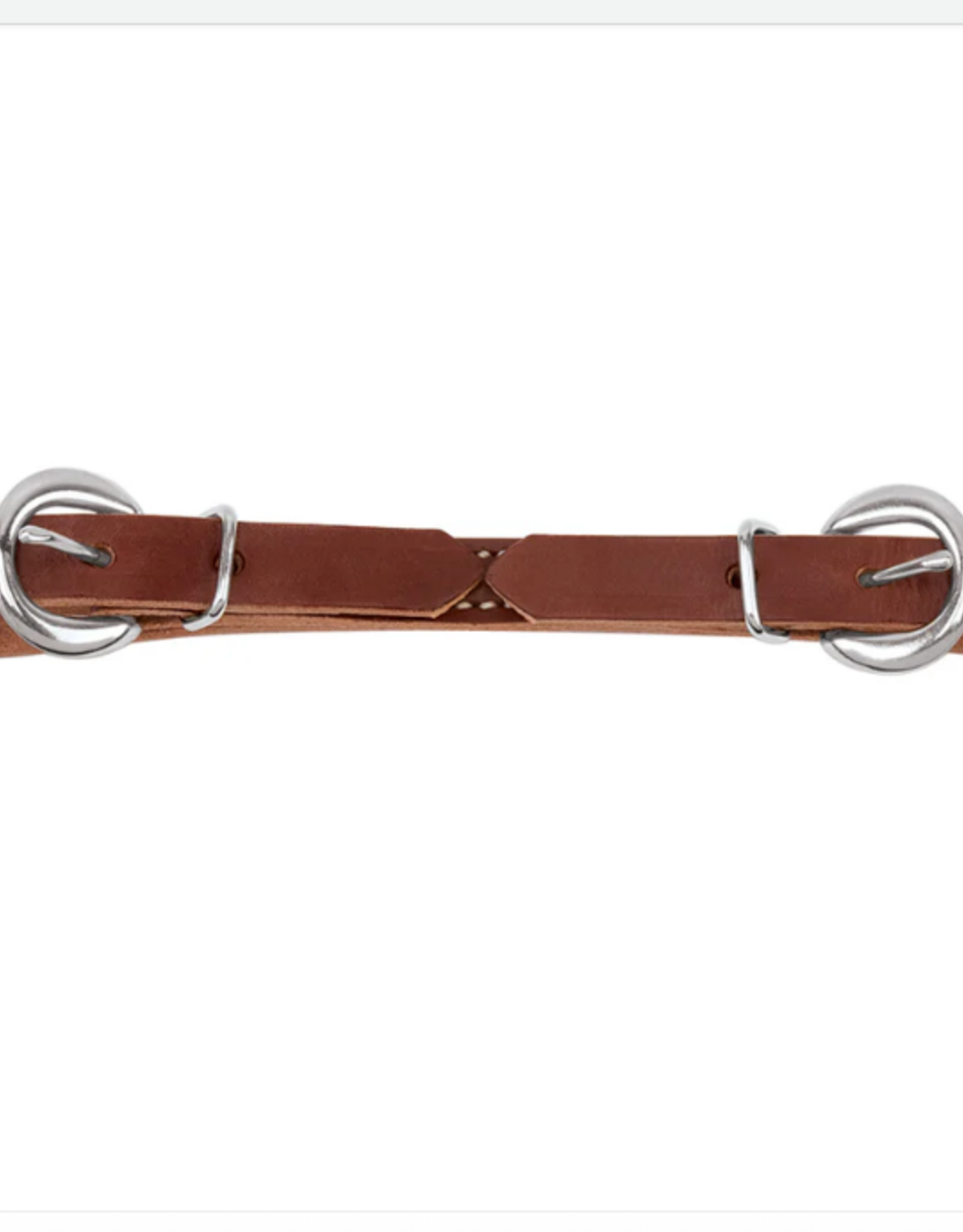 CURB STRAP FLAT LEATHER SUNSET