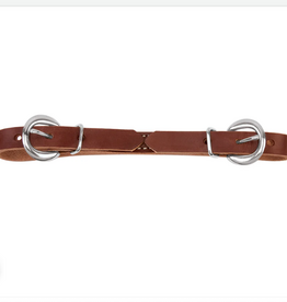 CURB STRAP FLAT LEATHER SUNSET