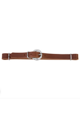CURB STRAP STRAIGHT LEATHER BROWN