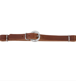 CURB STRAP STRAIGHT LEATHER BROWN