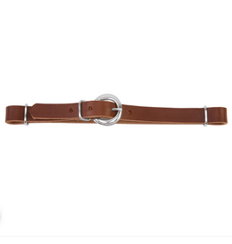 CURB STRAP STRAIGHT LEATHER BROWN