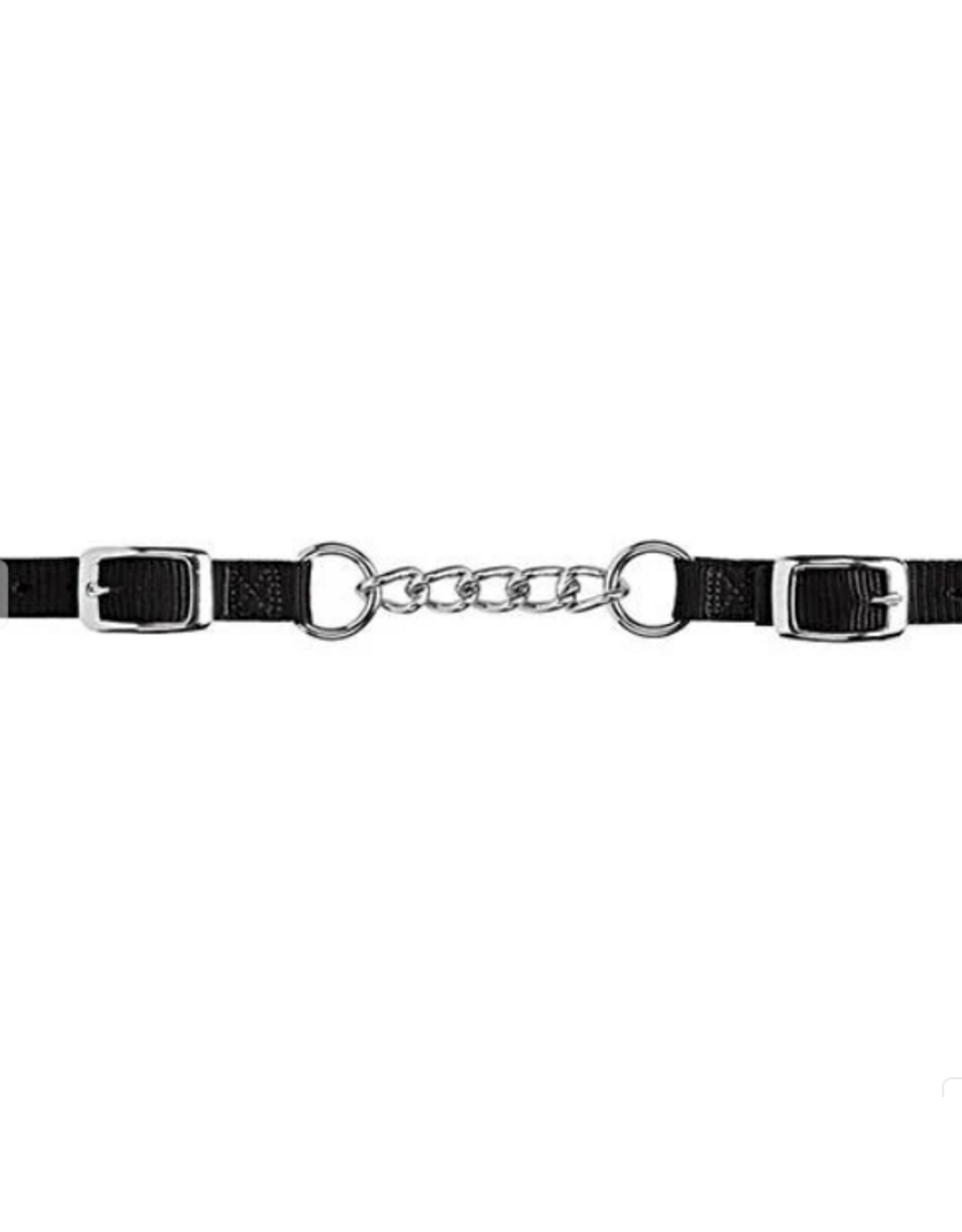 CURB STRAP HEAVY DUTY NYLON SINGLE CHAIN LINK 4 1/2" BLACK