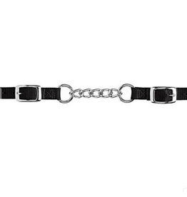 CURB STRAP HEAVY DUTY NYLON SINGLE CHAIN LINK 4 1/2" BLACK