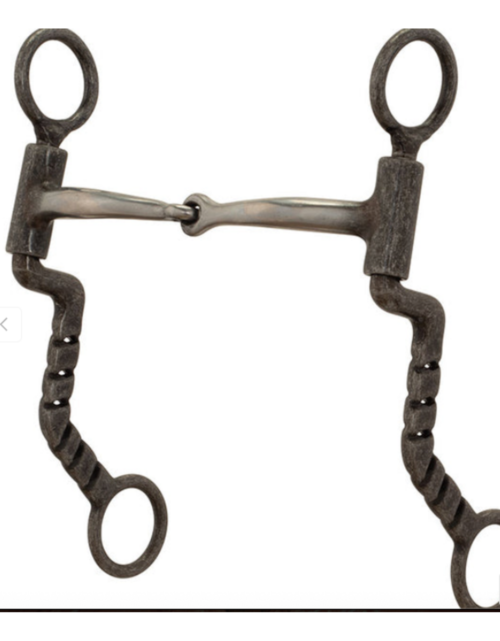 BIT SNAFFLE BUFFED BLACK SWEET IRON 5"