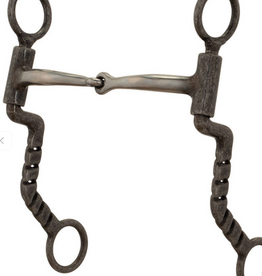 BIT SNAFFLE BUFFED BLACK SWEET IRON 5"