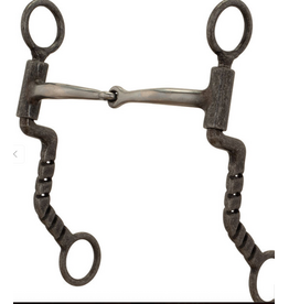 BIT SNAFFLE BUFFED BLACK SWEET IRON 5"
