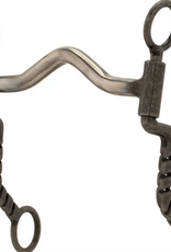 SHANK BIT 5" BUFFED BLACK SWEET IRON MEDIUM PORT MOUTH