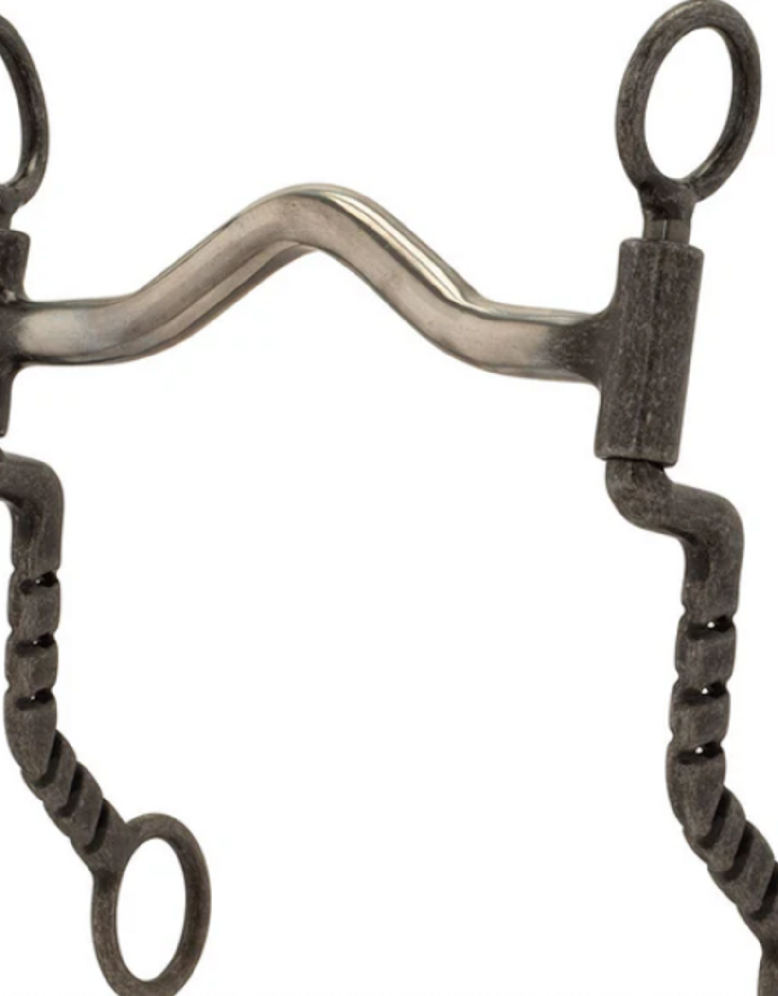 SHANK BIT 5" BUFFED BLACK SWEET IRON MEDIUM PORT MOUTH