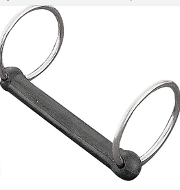 RUBBER BIT WITH SS RINGS 6"